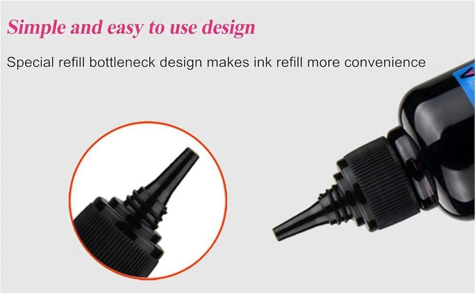 Aomya Ink Refill Kit – 6x100ml (Total 600ml) – For HP Printers - photo 3