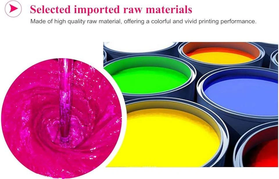 Aomya Ink Refill Kit – 6x100ml (Total 600ml) – For HP Printers - photo 4