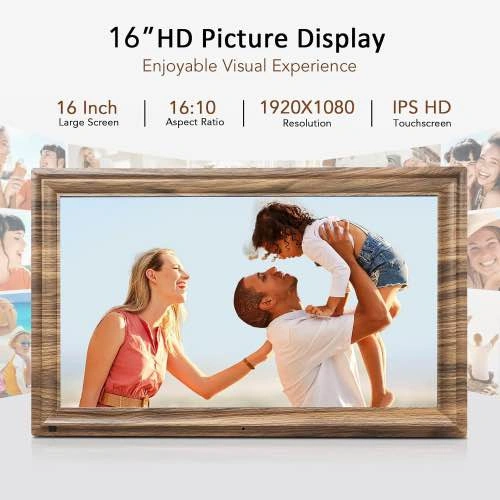 16” Smart Digital Photo Frame – 32GB | App Sharing - photo 3