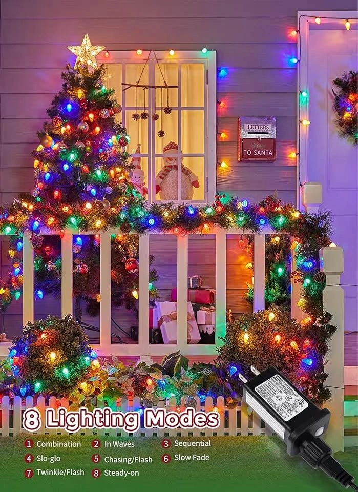 C9 LED Outdoor Christmas Lights – 81 Ft, 100 LEDs - photo 2