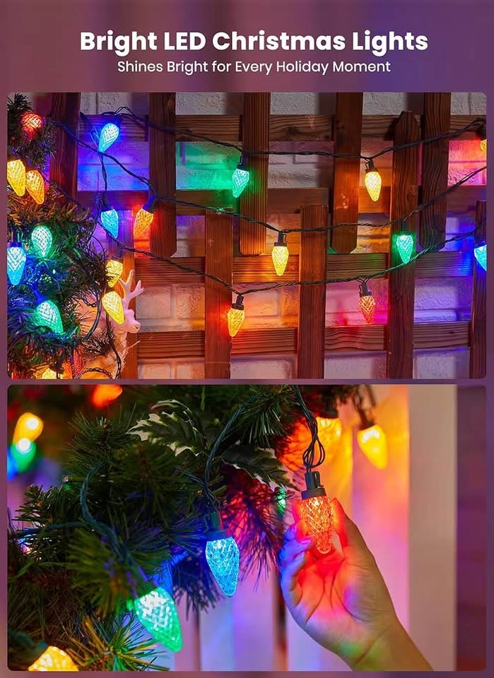 C9 LED Outdoor Christmas Lights – 81 Ft, 100 LEDs - photo 4