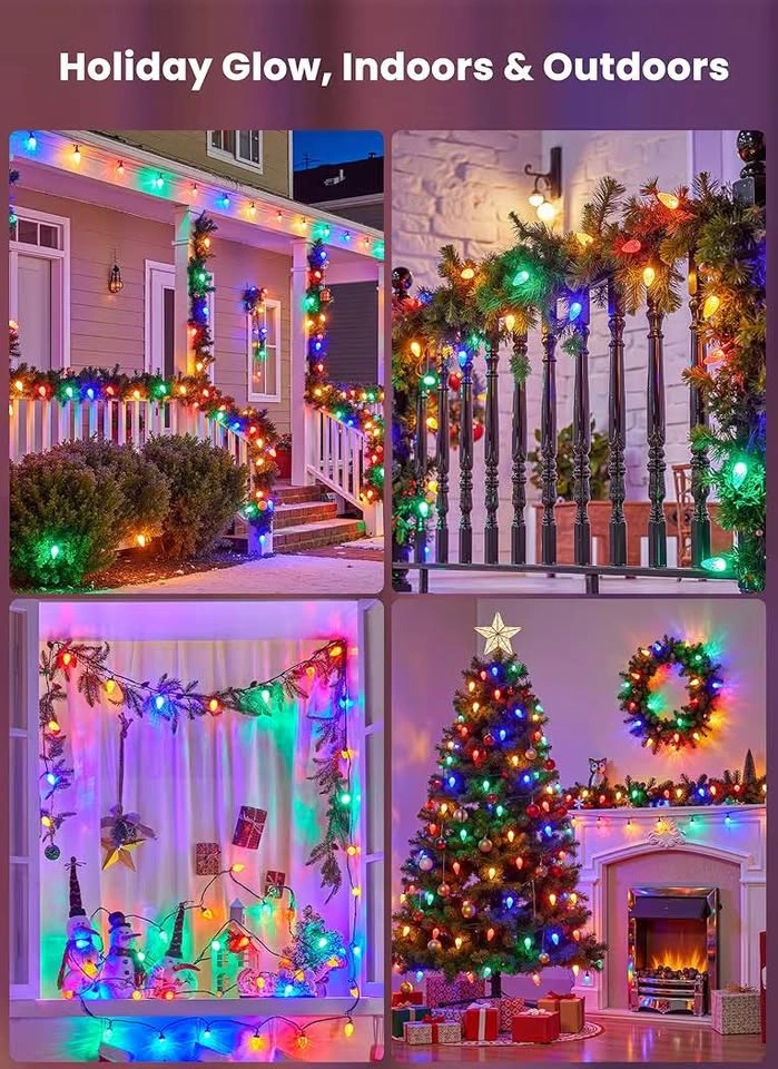 C9 LED Outdoor Christmas Lights – 81 Ft, 100 LEDs - photo 5