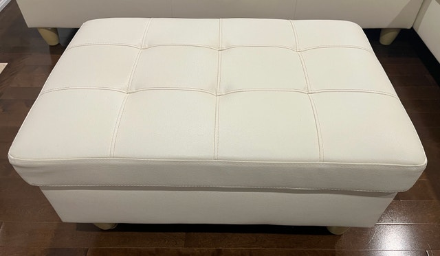Sofa and Chaise with Ottoman - Faux Leather - photo 4