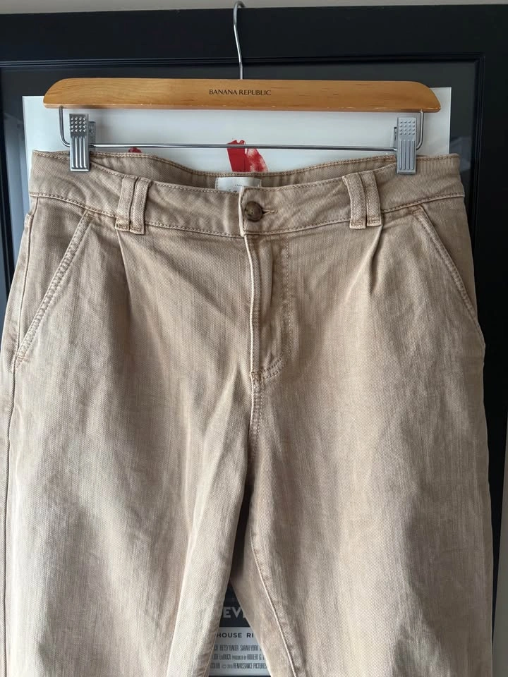Sézane Tan Pleated Trousers Size 40 - photo 3