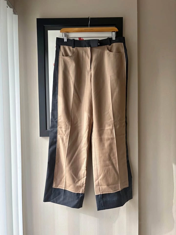 COS Color-Block Trousers (100% Wool)