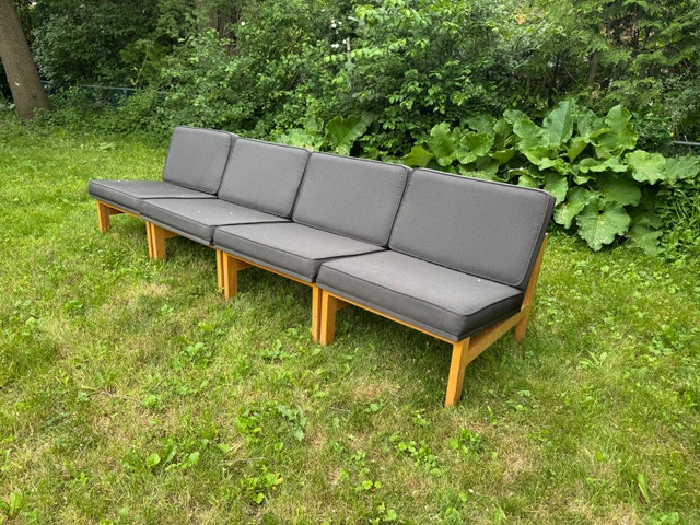 Modular Indoor/Outdoor Oak Lounge Chairs - photo 2