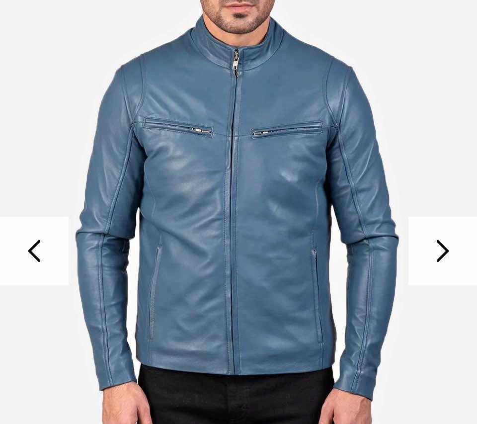 Men’s INC (International Concepts) Blue Faux leather jacket
