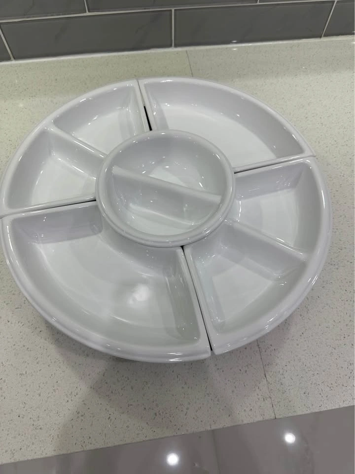 Glass lazy Susan serving tray - photo 2