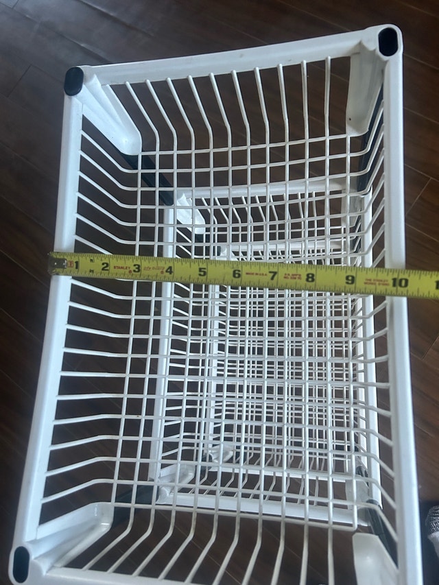 3-Tier plastic Wire Basket Cart - photo 4