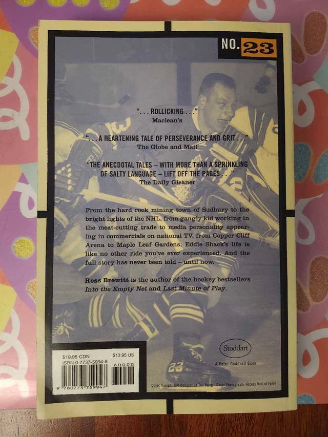Eddie Shack Toronto Maple Leafs Autographed Novel - photo 4