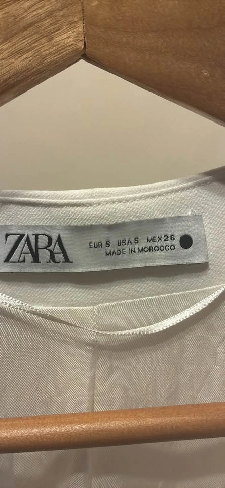 NWOT Zara White Sleeveless Dress size Sm - photo 2