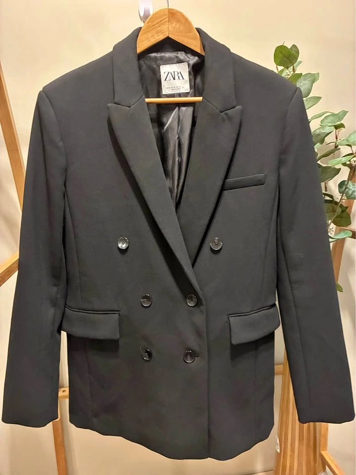 Zara Oversized Black Blazer size Med
