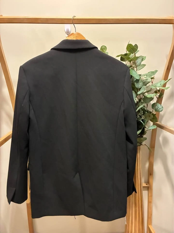 Zara Oversized Black Blazer size Med - photo 4