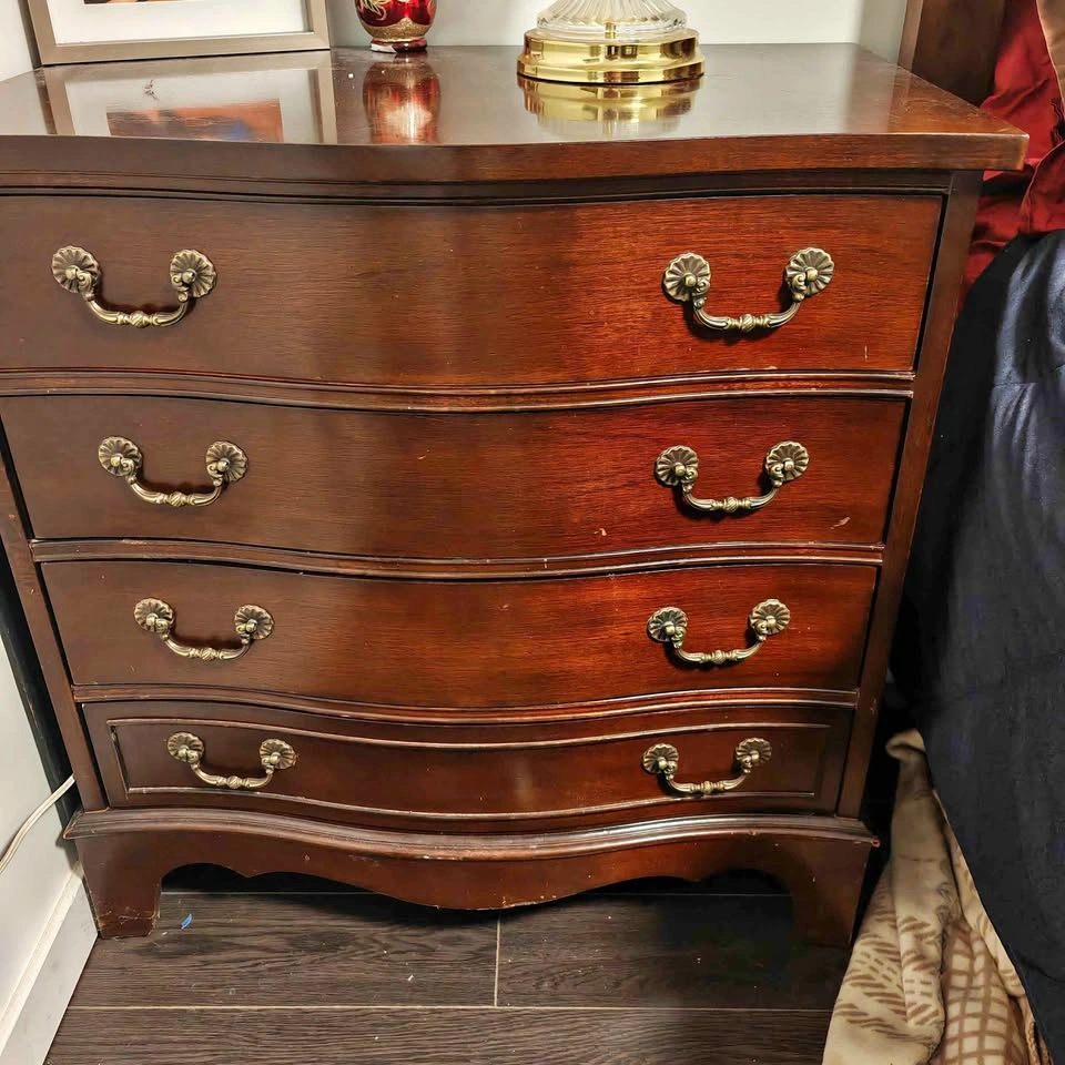 Vintage solid mahogany dresser