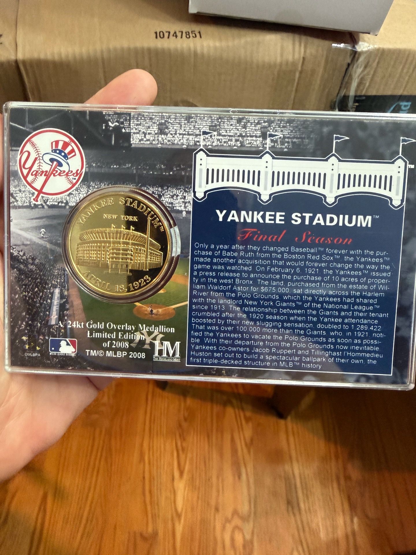 Highland Mint New York Yankees Yankee Stadium Final Season 2008 - photo 2