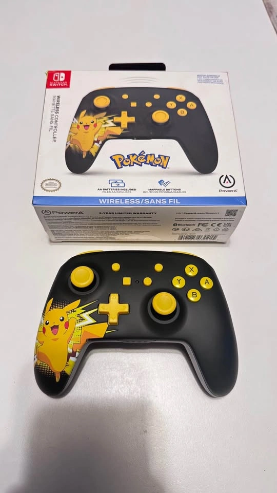 New - PowerA Wireless Controller Pikachu Pokemon Nintendo Switch
