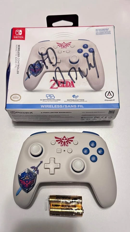 New - PowerA Wireless Controller Nintendo Switch Zelda Tears of