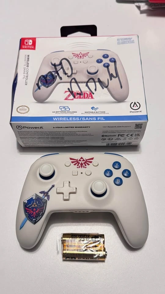 New - PowerA Wireless Controller Nintendo Switch Zelda Tears of - photo 2