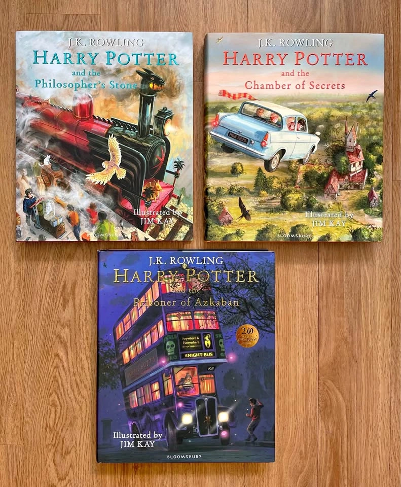 First Edition Jim Kay Illustrated Harry Potter Books 1-3