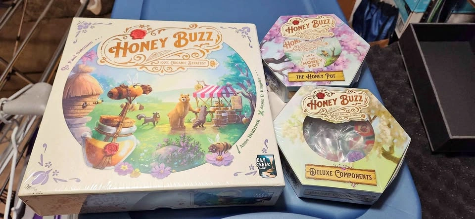 Brand New Honey Buzz Board Game + Deluxe Set + Expansion