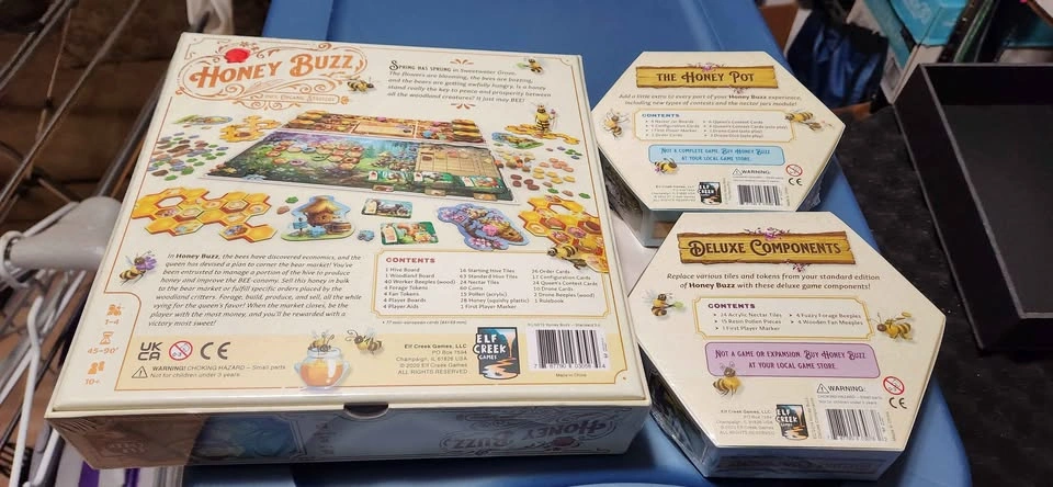 Brand New Honey Buzz Board Game + Deluxe Set + Expansion - photo 2
