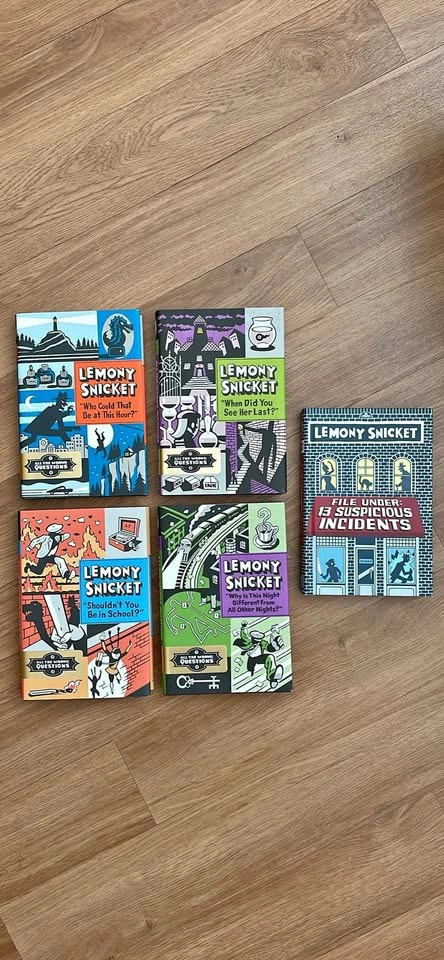 5 Book Set — Lemony Snicket All The Wrong Questions Series