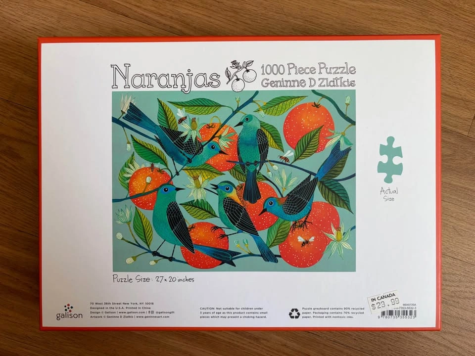 New Galison 1000pc Puzzle Naranjas - photo 2