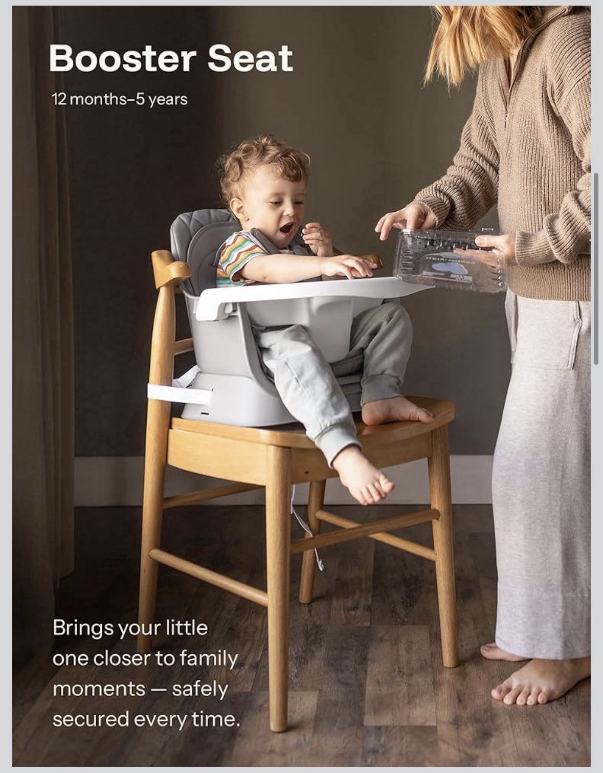 HARPPA Moro Convertible Baby High Chair Gray Removable Tray - photo 3