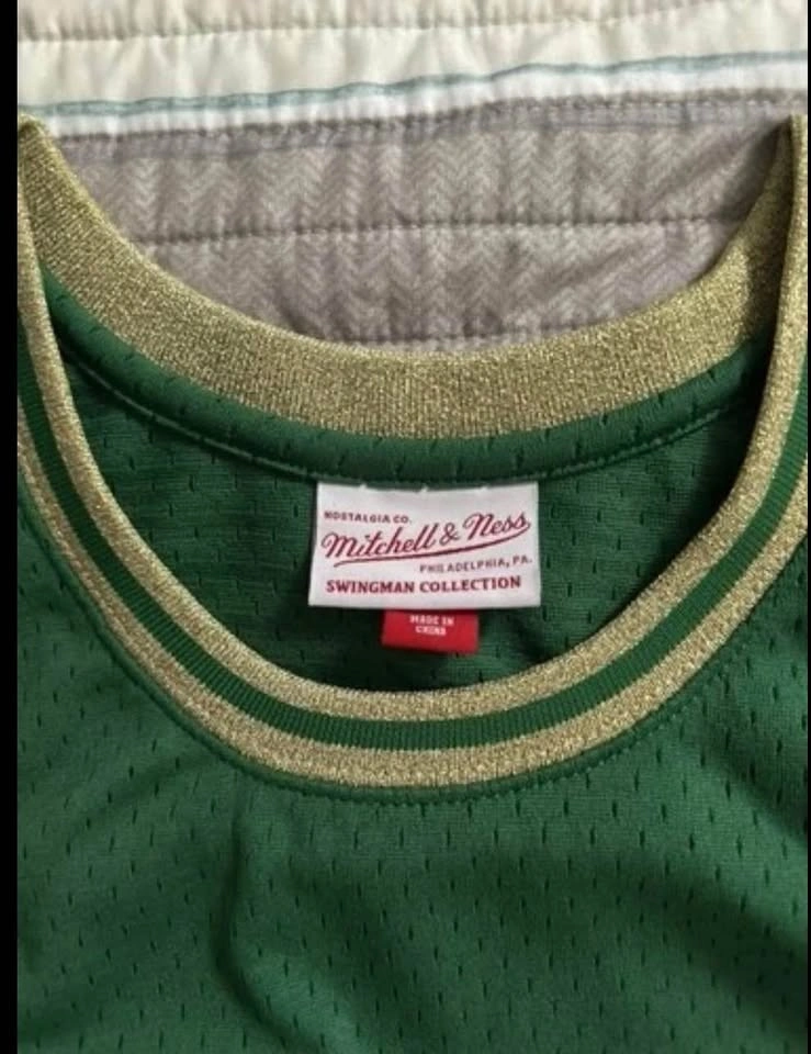 Small Larry Bird Celtics Chinese New Year Mitchell & Ness Jersey - photo 3
