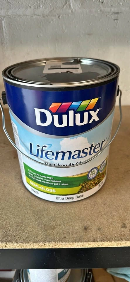 Paint New Full Gallon Latex Semi Gloss - Dark Grey