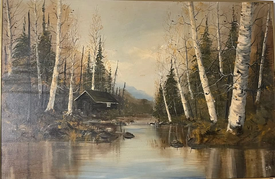 Oil Painting Winter Landscape