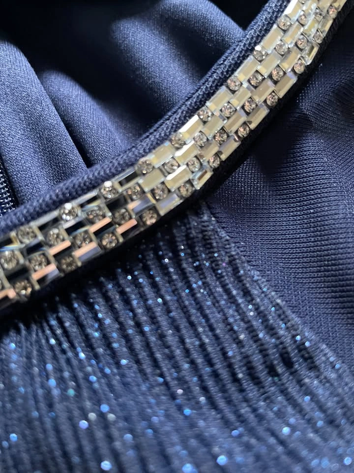 Rhinestone Neck Cape Dress - photo 2
