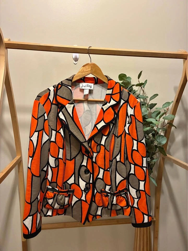 Joseph Ribkoff Geometric Blazer size 16