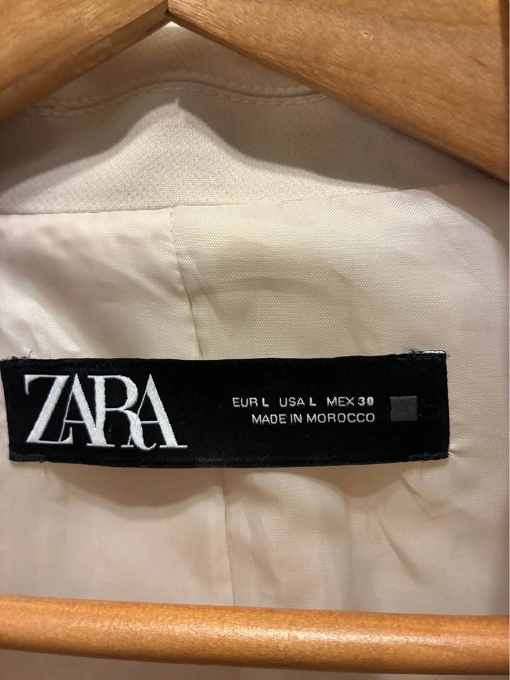 Zara Woman’s Cream Oversized Blazer size Large - photo 2