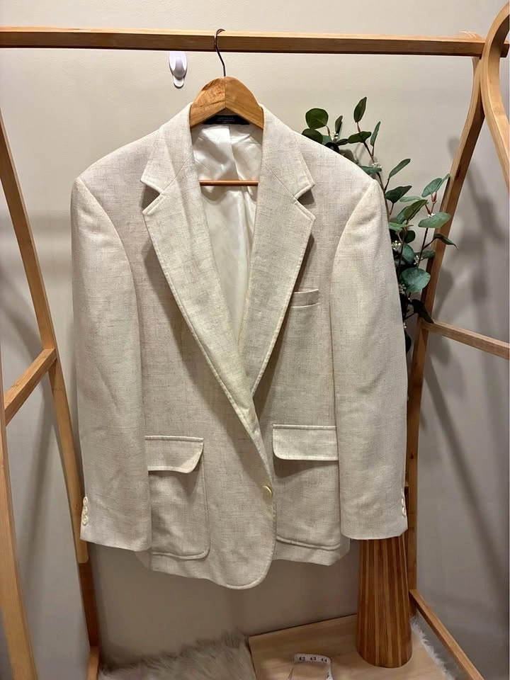 Vintage Haggar Linen Mens Blazer size 40s