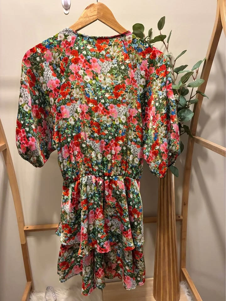 Zara Floral Dress size Lg - photo 4