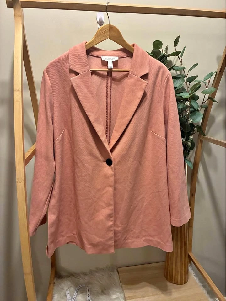 Addition Elle Oversized Pink Blazer size 20