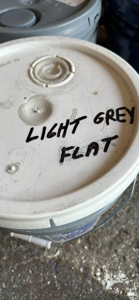 Paint Full Pail Latex Flat - Light Grey - photo 2