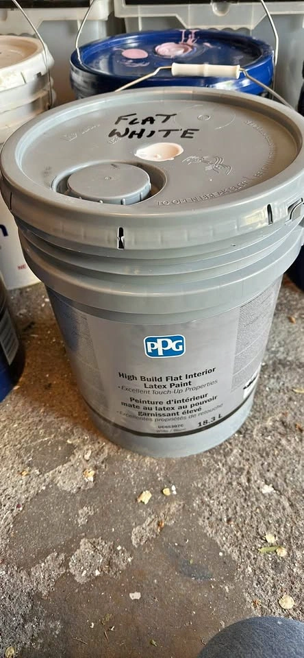 Paint New Full Pail PPG Latex Flat White