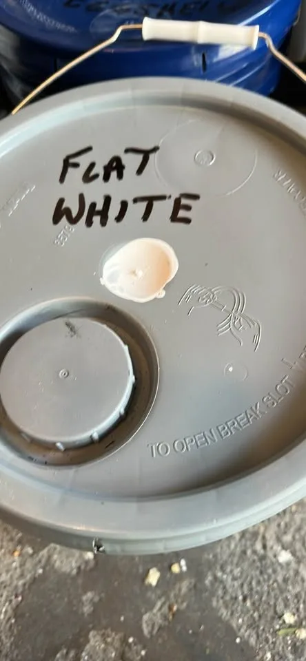 Paint New Full Pail PPG Latex Flat White - photo 2