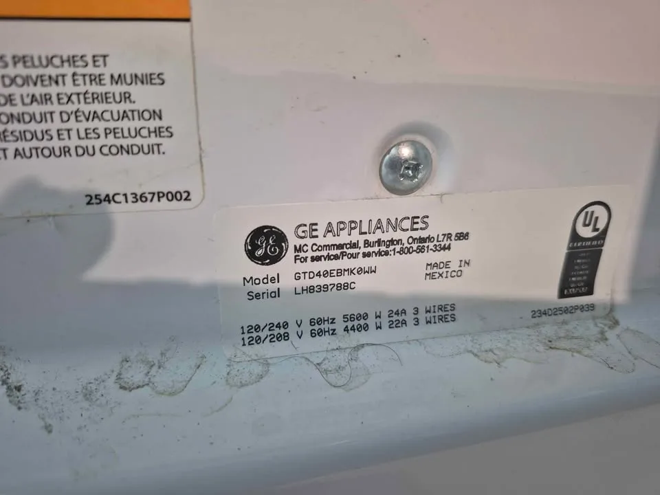 GE Washer Dryer Set image indicator(2)