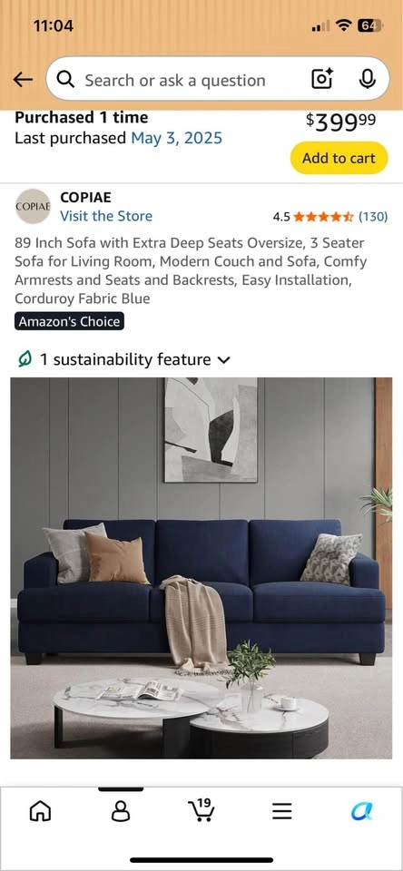 89” Couch - photo 4