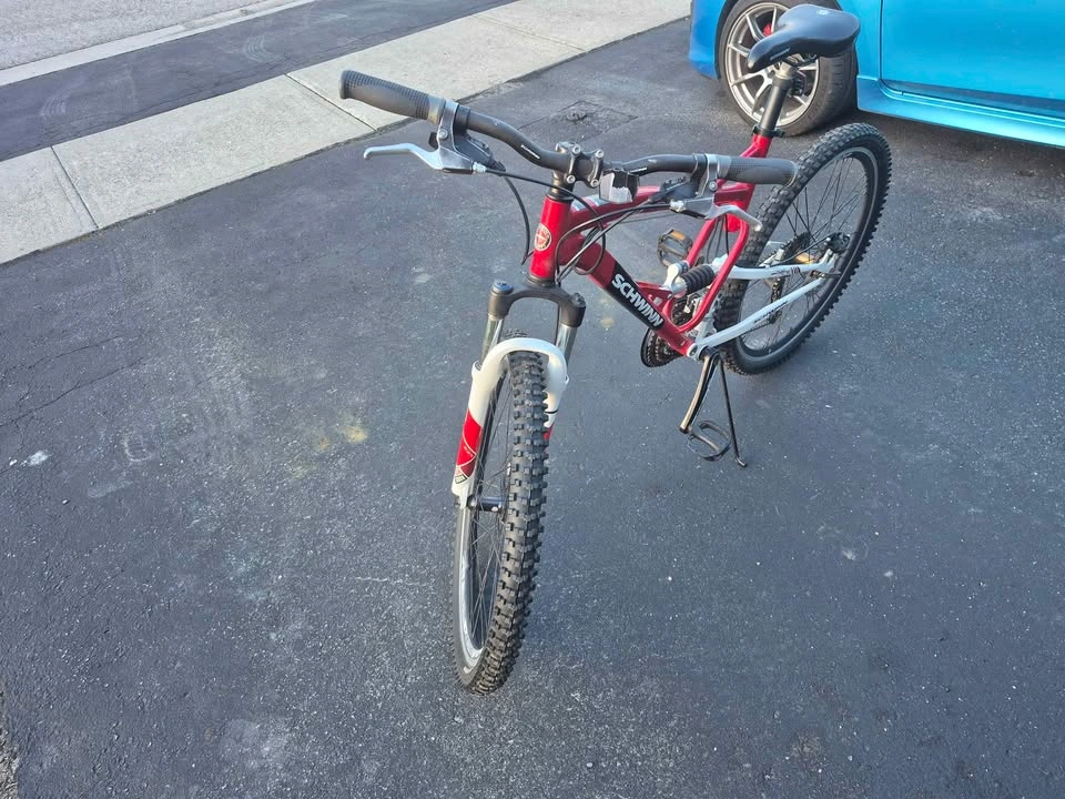 Schwinn Red White 19 inch Full Suspension Mountain Bike - photo 2