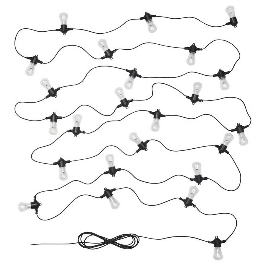 KASTTÅG LED string light with 24 lights, black/outdoor - photo 2