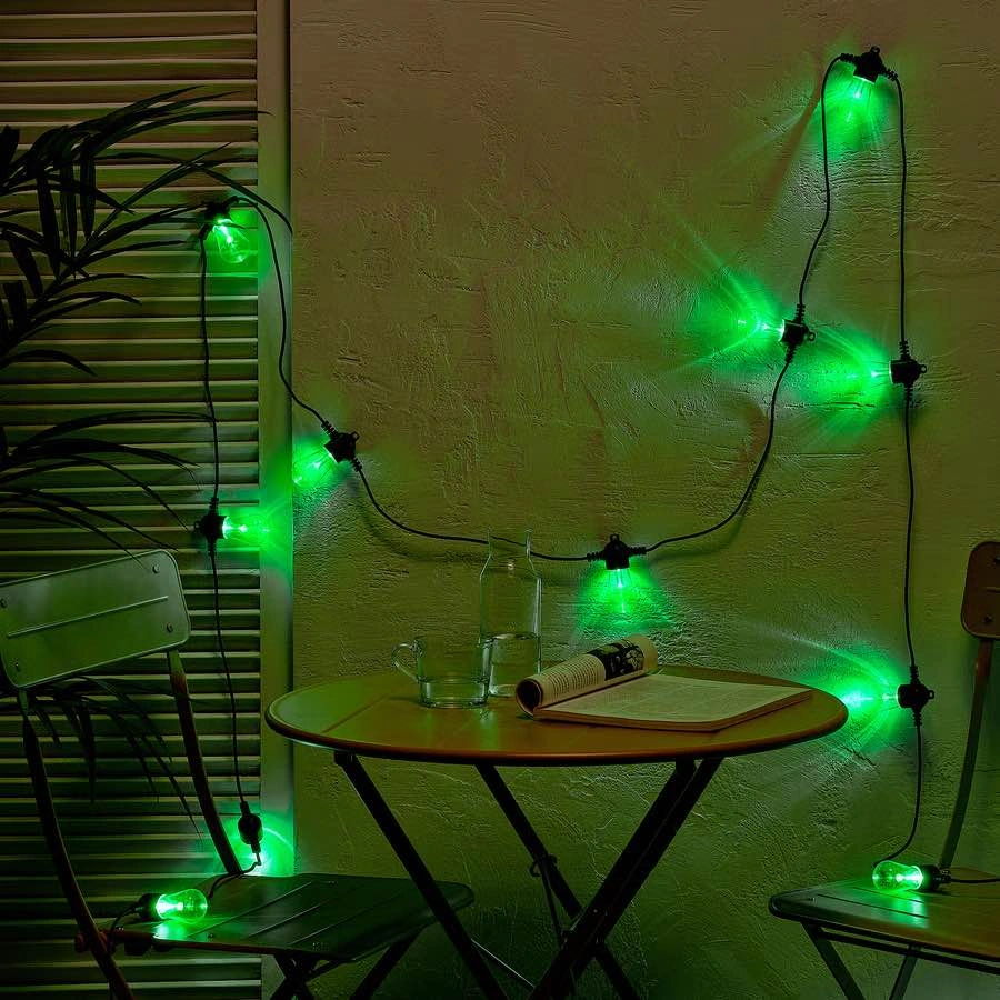 KASTTÅG LED string light with 24 lights, black/outdoor - photo 4