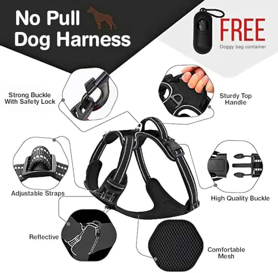 Dog harness and leash set - photo 2