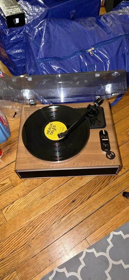 Vinyl Record Player with Bluetooth & Speakers