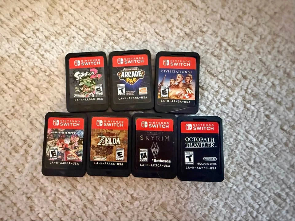 Nintendo Switch Game Bundle - Zelda, Mario Kart, and More