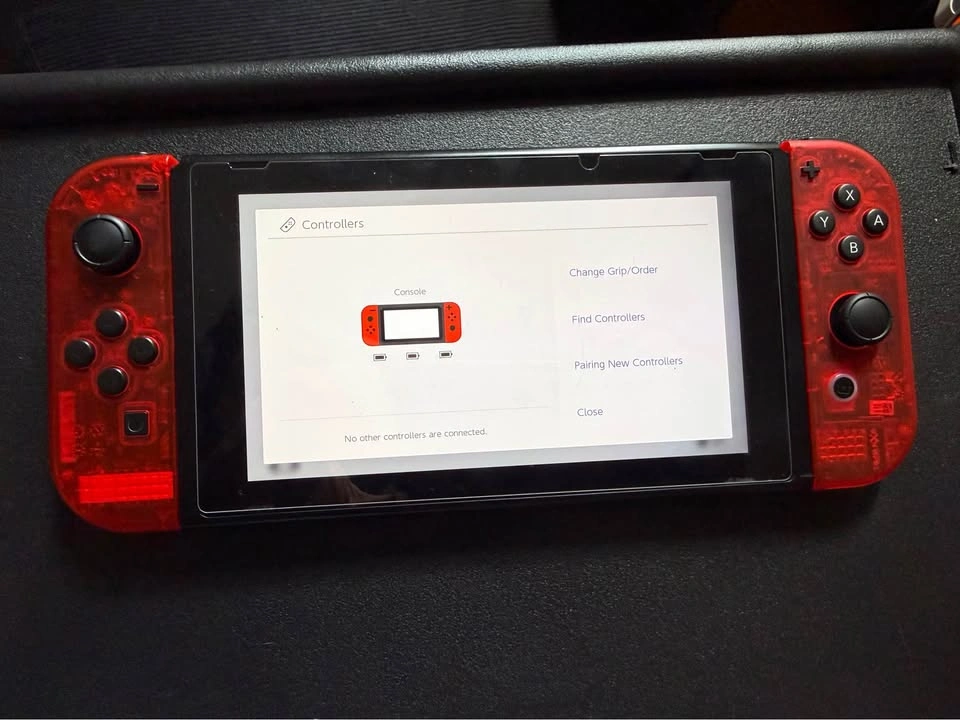 Custom Clear Red Transparent Nintendo Switch Joy Cons - photo 2