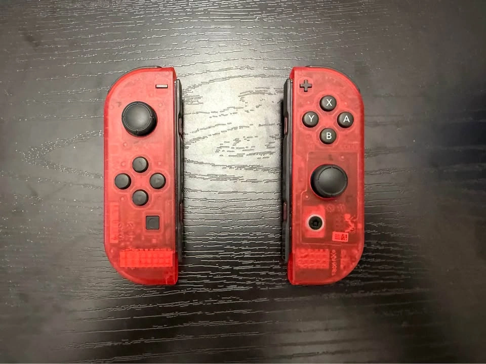 Custom Clear Red Transparent Nintendo Switch Joy Cons - photo 3